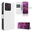 For Motorola Edge 60 Pro Diamond Texture Leather Phone Case(White) - 1