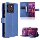For Motorola Edge 60 Pro Diamond Texture Leather Phone Case(Blue) - 1