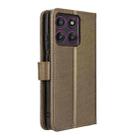 For Motorola Edge 60 Pro Diamond Texture Leather Phone Case(Brown) - 3