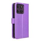 For Motorola Edge 60 Pro Diamond Texture Leather Phone Case(Purple) - 3