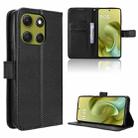 For Motorola Moto G86 Power 5G Diamond Texture Leather Phone Case(Black) - 1