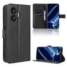 For Realme GT Neo5 SE Diamond Texture Leather Phone Case(Black) - 1