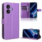 For Realme GT Neo5 SE Diamond Texture Leather Phone Case(Purple) - 1