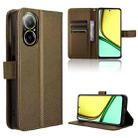 For Realme C67 4G Diamond Texture Leather Phone Case(Brown) - 1