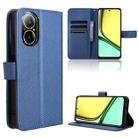 For Realme 12 Lite 4G Diamond Texture Leather Phone Case(Blue) - 1