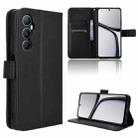 For Realme C65 4G Diamond Texture Leather Phone Case(Black) - 1