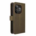 For Realme GT Neo6 SE 5G Diamond Texture Leather Phone Case(Brown) - 3