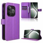 For Realme GT Neo6 SE 5G Diamond Texture Leather Phone Case(Purple) - 1