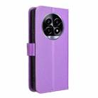 For Realme 13+ 5G Global Diamond Texture Leather Phone Case(Purple) - 3
