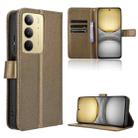 For Realme C75 4G Diamond Texture Leather Phone Case(Brown) - 1