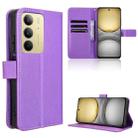 For Realme C75 4G Diamond Texture Leather Phone Case(Purple) - 1