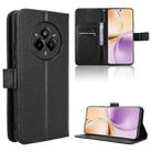 For Realme 14 Pro 5G Diamond Texture Leather Phone Case(Black) - 1