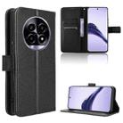 For Realme 14 Pro Lite 5G Diamond Texture Leather Phone Case(Black) - 1