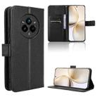 For Realme 14 Pro+ 5G Diamond Texture Leather Phone Case(Black) - 1