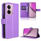 For Realme P3 5G / Neo7x 5G Diamond Texture Leather Phone Case(Purple) - 1