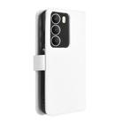 For Realme 14x 5G Malaysia / V70 Diamond Texture Leather Phone Case(White) - 3
