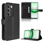 For Realme 14x 5G Malaysia / V70 Diamond Texture Leather Phone Case(Black) - 1