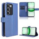 For Realme 14x 5G Malaysia / V70 Diamond Texture Leather Phone Case(Blue) - 1