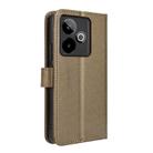 For Realme GT 7 5G Diamond Texture Leather Phone Case(Brown) - 3