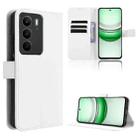 For Realme C71 4G Diamond Texture Leather Phone Case(White) - 1