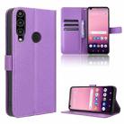 For Orbic Magic 5G R678EL Diamond Texture Leather Phone Case(Purple) - 1