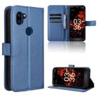 For Orbic Fun+ 4G Diamond Texture Leather Phone Case(Blue) - 1