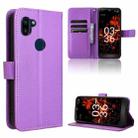 For Orbic Fun+ 4G Diamond Texture Leather Phone Case(Purple) - 1