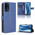 For TCL 40 XE 5G Diamond Texture Leather Phone Case(Blue) - 1