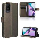 For TCL ION X Diamond Texture Leather Phone Case(Brown) - 1