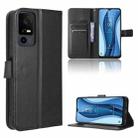 For TCL 40 XE 5G /40 NxtPaper 5G Diamond Texture Leather Phone Case(Black) - 1