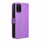 For TCL 502 Diamond Texture Leather Phone Case(Purple) - 3