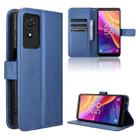 For TCL 501 4G Diamond Texture Leather Phone Case(Blue) - 1