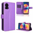 For TCL 50 LE Diamond Texture Leather Phone Case(Purple) - 1