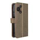 For TCL 60R 5G Diamond Texture Leather Phone Case(Brown) - 3