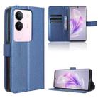 For vivo S17 5G / S17 Pro Diamond Texture Leather Phone Case(Blue) - 1