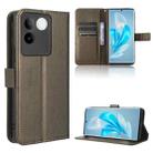 For vivo S17e Diamond Texture Leather Phone Case(Brown) - 1