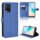 For vivo Y21 2021 / Y21s Diamond Texture Leather Phone Case(Blue) - 1