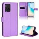 For vivo Y21 2021 / Y21s Diamond Texture Leather Phone Case(Purple) - 1