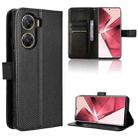 For vivo V29e 5G Diamond Texture Leather Phone Case(Black) - 1