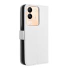 For vivo V29E / Y200 5G Diamond Texture Leather Phone Case(White) - 3