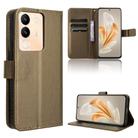 For vivo V29E / Y200 5G Diamond Texture Leather Phone Case(Brown) - 1