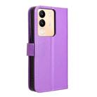 For vivo V29E / Y200 5G Diamond Texture Leather Phone Case(Purple) - 3