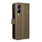 For vivo Y33T 2023 Diamond Texture Leather Phone Case(Brown) - 3