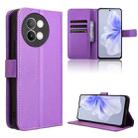 For vivo S18e 5G Diamond Texture Leather Phone Case(Purple) - 1