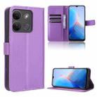 For Infinix Smart 7 Plus Diamond Texture Leather Phone Case(Purple) - 1