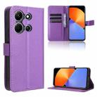 For Infinix Note 30i Diamond Texture Leather Phone Case(Purple) - 1