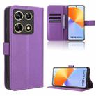 For Infinix Note 30 Pro Diamond Texture Leather Phone Case(Purple) - 1