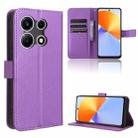 For Infinix Note 30 VIP Diamond Texture Leather Phone Case(Purple) - 1