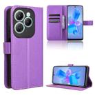 For Infinix Hot 40 4G Diamond Texture Leather Phone Case(Purple) - 1