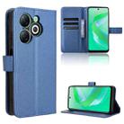 For Infinix Smart 8 Diamond Texture Leather Phone Case(Blue) - 1